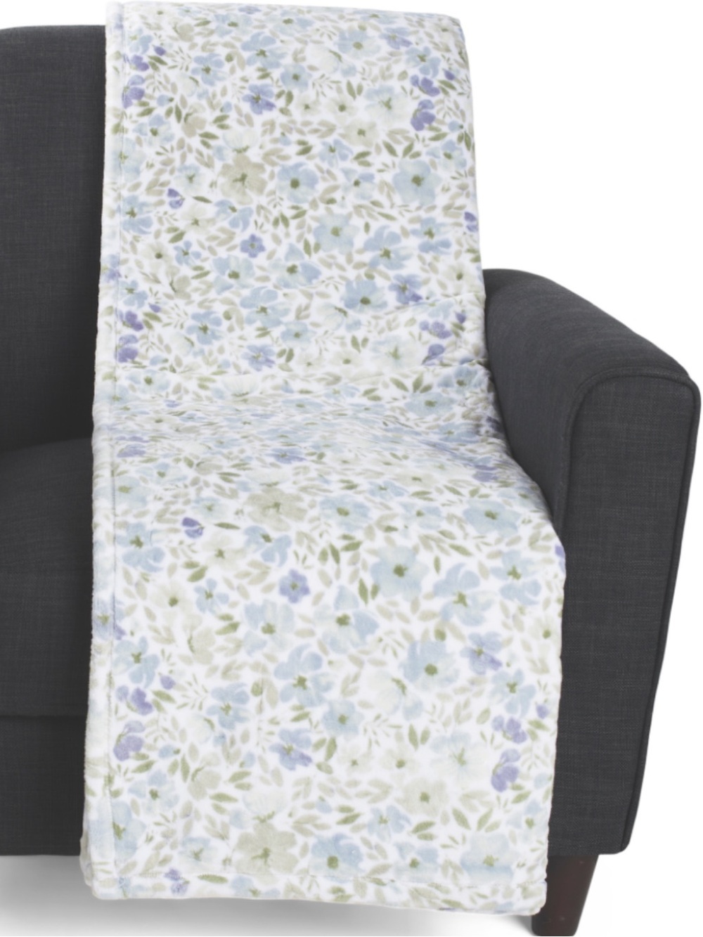 PERI HOME Full/Queen floral printed blanket